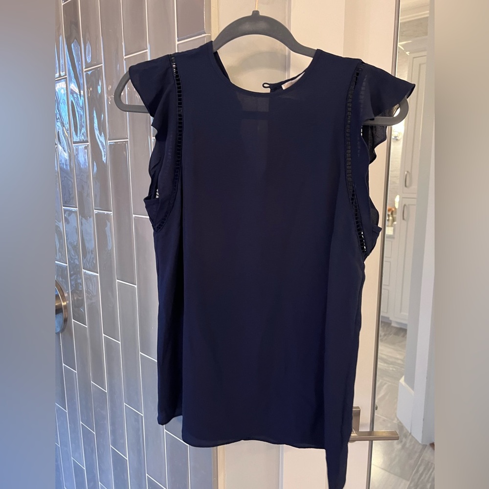 Michael Kors Size Small Navy Top NWT